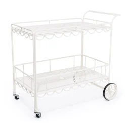 The Al Fresco Bar Cart - Antique White^Business & Pleasure Co. Clearance