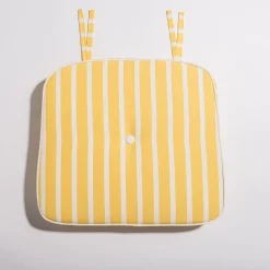 The Al Fresco Chair Cushion - Monaco Mimosa Stripe^Business & Pleasure Co. Online