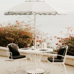 The Al Fresco Chair Cushion - Rivie Black^Business & Pleasure Co. Online