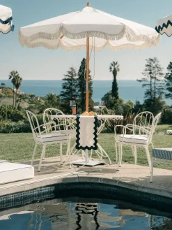 The Al Fresco Chair Cushion - Rivie White^Business & Pleasure Co. Sale