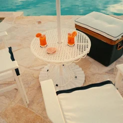 The Al Fresco Side Table - Antique White^Business & Pleasure Co. Sale