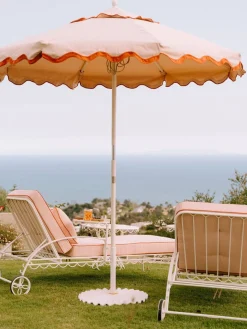 The Al Fresco Sun Lounger Cushion - Rivie Pink^Business & Pleasure Co. Hot