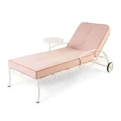 The Al Fresco Sun Lounger Cushion - Rivie Pink^Business & Pleasure Co. Hot
