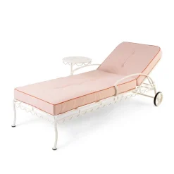The Al Fresco Sun Lounger Cushion - Rivie Pink^Business & Pleasure Co. Hot