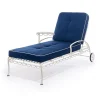 The Al Fresco Sun Lounger Cushion - Boathouse Navy^Business & Pleasure Co. Hot