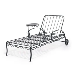 The Al Fresco Sun Lounger - Vintage Black^Business & Pleasure Co. Discount
