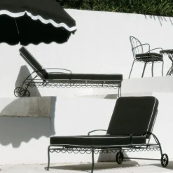 The Al Fresco Sun Lounger - Vintage Black^Business & Pleasure Co. Discount