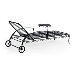 The Al Fresco Sun Lounger - Vintage Black^Business & Pleasure Co. Discount