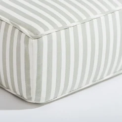 The Al Fresco Sun Lounger Cushion - Lauren'S Sage Stripe^Business & Pleasure Co. Outlet