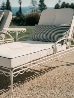 The Al Fresco Sun Lounger - Antique White^Business & Pleasure Co. New