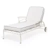 The Al Fresco Sun Lounger Cushion - Rivie White^Business & Pleasure Co. Discount