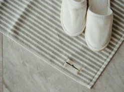 The Bath Mat - Lauren'S Sage Stripe^Business & Pleasure Co. Outlet