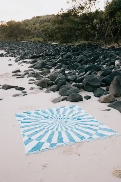 The Beach Blanket - Classic Blue Spiral^Business & Pleasure Co. Hot