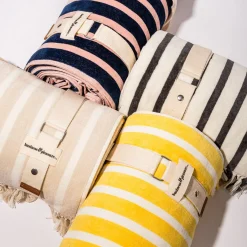The Beach Blanket - Monaco Natural Stripe^Business & Pleasure Co. Discount