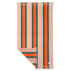 The Beach Towel - Bistro Dusty Pink Stripe^Business & Pleasure Co. Best