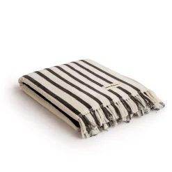 The Beach Towel - Monaco Black Stripe^Business & Pleasure Co. Outlet
