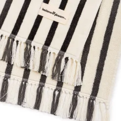 The Beach Towel - Monaco Black Stripe^Business & Pleasure Co. Outlet