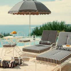 The Beach Towel - Monaco Navy And Pink Stripe^Business & Pleasure Co. Fashion