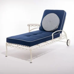 The Circular Pillow - Laurens Navy Stripe^Business & Pleasure Co. Sale