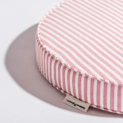 The Circular Pillow - Laurens Pink Stripe^Business & Pleasure Co. Outlet