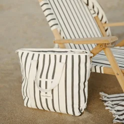 The Cooler Tote Bag - Monaco Black Stripe^Business & Pleasure Co. Best