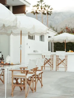 The Directors Chair - Table Height - Lauren'S Sage Stripe^Business & Pleasure Co. Fashion