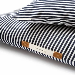 The Euro Throw Pillow - Lauren'S Navy Stripe^Business & Pleasure Co. Hot