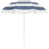 The Family Beach Umbrella - Navy Capri Stripe^Business & Pleasure Co. Sale