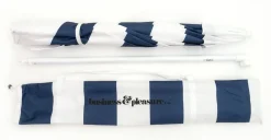 The Family Beach Umbrella - Navy Capri Stripe^Business & Pleasure Co. Sale