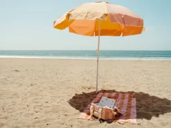 The Family Beach Umbrella - 70'S Panel Sand Pink^Business & Pleasure Co. Fashion