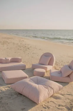 The Floor Pillow - Lauren'S Pink Stripe^Business & Pleasure Co. Fashion