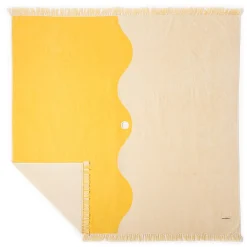 The Holiday Beach Blanket - Ocean Mimosa Stripe^Business & Pleasure Co. Outlet