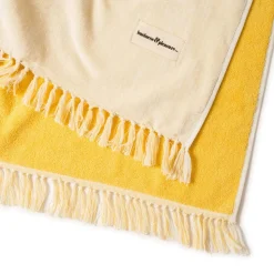 The Holiday Beach Blanket - Ocean Mimosa Stripe^Business & Pleasure Co. Outlet