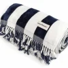 The Holiday Beach Blanket - Navy Capri Stripe^Business & Pleasure Co. Discount
