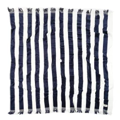 The Holiday Beach Blanket - Navy Capri Stripe^Business & Pleasure Co. Discount