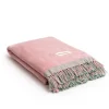 The Holiday Beach Towel - Ocean Green And Pink Stripe^Business & Pleasure Co. Sale