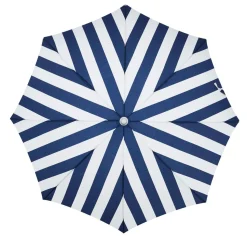 The Holiday Beach Umbrella - Navy Crew Stripe^Business & Pleasure Co. Outlet