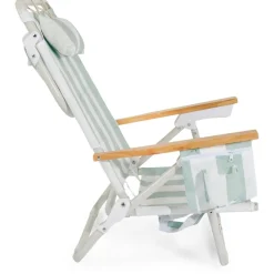 The Holiday Tommy Chair - Sage Capri Stripe^Business & Pleasure Co. Best
