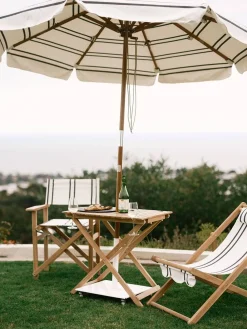 The Market Umbrella - Malibu Black Stripe^Business & Pleasure Co. Outlet