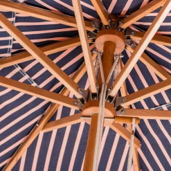 The Market Umbrella - Monaco Navy And Pink Stripe^Business & Pleasure Co. Sale