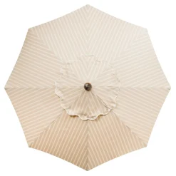 The Market Umbrella - Monaco Natural Stripe^Business & Pleasure Co. Outlet