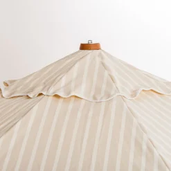 The Market Umbrella - Monaco Natural Stripe^Business & Pleasure Co. Outlet