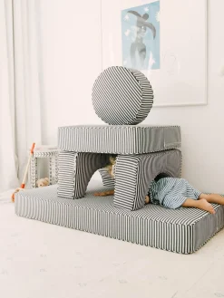 The Modular Pillow Stack - Lauren'S Navy Stripe^Business & Pleasure Co. Clearance