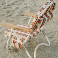 The Pam Chair - Bistro Dusty Pink Stripe^Business & Pleasure Co. Fashion