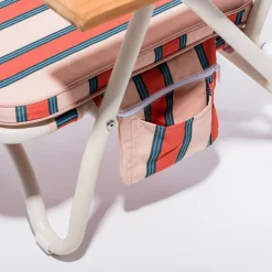 The Pam Chair - Bistro Dusty Pink Stripe^Business & Pleasure Co. Fashion