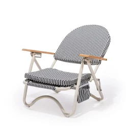 The Pam Chair - Laurens Navy Stripe^Business & Pleasure Co. Sale
