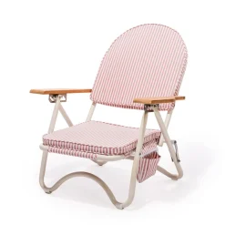 The Pam Chair - Laurens Pink Stripe^Business & Pleasure Co. Sale