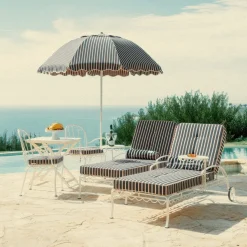 The Patio Umbrella - Monaco Navy And Pink Stripe^Business & Pleasure Co. Outlet