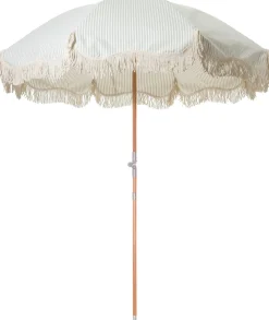 The Premium Beach Umbrella - Lauren'S Sage Stripe^Business & Pleasure Co. Outlet