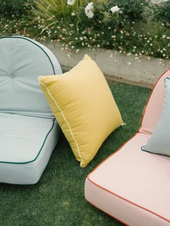 The Reclining Pillow Lounger - Rivie Green^Business & Pleasure Co. Clearance